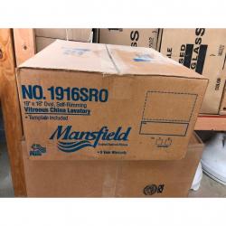 Mansfield 19in x 16in Oval Bathroom Lavatory White 1916SRO  N/A
