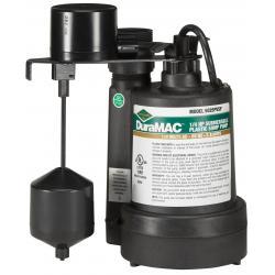 A.Y. Mcdonald 5025PVSP 1-1/4in or 1-1/2in Discharge 1/4inHP 120V 1/8in Solids 10FT Cord Thermoplastic Construction Verticle Float Sump Pump 6190-154