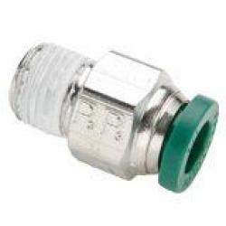 Parker Prestolok Push-to-Connect Plated Brass MNPT Connector W68PLP-2-4