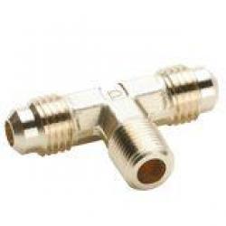 Parker Brass Flare Fitting 145F-4-2 1/8in Flare x 1/4in MIP Tee