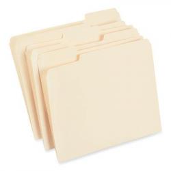 Universal Top Tab File Folders, 1/3-Cut Tabs, Letter Size, 0.75in Expansion, Manila, 250/Box