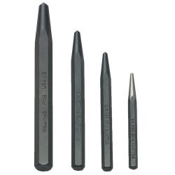 J.H. Williams 4 Piece Center Punch Set Roll JHWPS-4