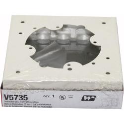 Wiremold Steel Distribution Box Ivory V5735