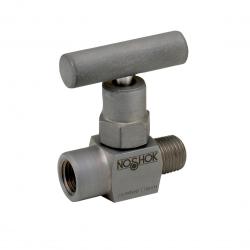 Noshok 100 1/8in NPT Male x Female 316 Stainless Steel 0.172in Orifice Hard Seat Mini Valve - 101-MFS