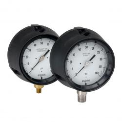 Noshok 4.5in Brass Internals 1500psi 1/4in NPT Male Bottom Connection Pressure Gauge - 45-640-1500-psi/kPa