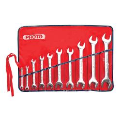 Proto 10 Piece Satin Open-End Wrench Set J3000H