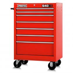 Proto 540SS 27in Roller Cabinet  7 Drawer, Red J542742-7RD