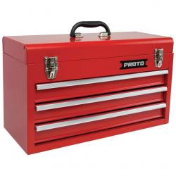 Proto 20-3/16in General Purpose Tool Box with 3 Drawers J9993
