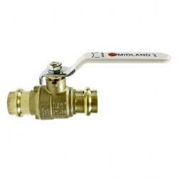 1/2in Full Port Lead Free Brass Press Ball Valve P x P with EPDM O-Ring - 940403LF