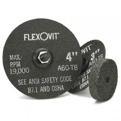 Flexovit 4in x 1/4in x 3/8in Reinforced Grinding Wheel High Performance A36Q Type 1 F0459