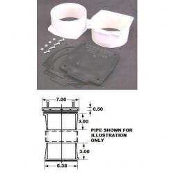 4in PVC Backwater Valve Extension Kit for 3in and 4in Valves PBX390