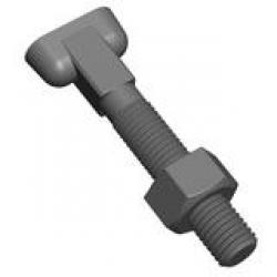 3/4in x 4in T-Head Bolt with Nut BOLTCS40