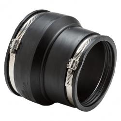 Rubber Coupling 4in CI/PL to 2in CI/PL Unshielded Sewer Coupling