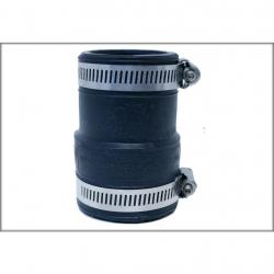 Rubber Coupling 1-1/2in x 1-1/4in Cast Iron/Plastic x Cast Iron/Plastic Unshielded Sewer Coupling