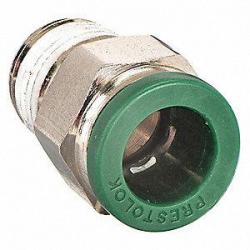 Parker Prestolok Push-to-Connect Plated Brass MNPT Connector W68PLP-4-2