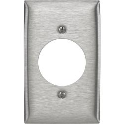 Pass and Seymour1-Gang Outlet Receptacle Cover 302/304SS 1.7186in Hole SS725 