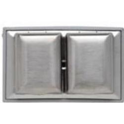 Pass and Seymour 1-Gang One Duplex Receptacle Two Small Covers, Horizontal Steel Cover WPD8