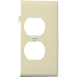 Pass and Seymour Sectional Duplex Receptacle Invory End Plate PJSE8I