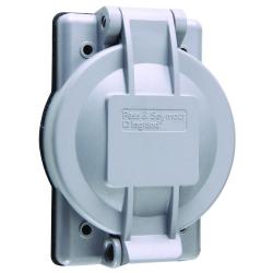 Pass and Seymour Weatherproof 20a/30a Turnlok Lift Cover 2.32in Diameter WPG2 Cover for Flanged Inlet/Outlet WPG2