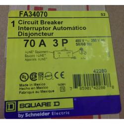 Square D BDA36070 70A 600V Circuit Breaker