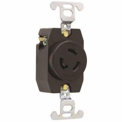 Pass and Seymour 15a Turnlok Single Receptacle 3-Wire 125v 4710