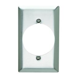 Pass and Seymour 1-Gang Power Outlet Receptacle 2.125in Hole for 2.094in Diameter Devices 302/304SS Metal SS723