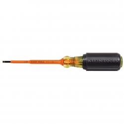 Klein 1/8in x 4in Slotted Insulated Screwdriver 612-4-INS