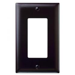 Pass and Seymour 1-Gang Decorator/GFCI Cover Plate Brown TP26