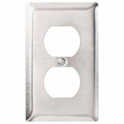 Pass and Seymour 1-Gang Duplex Receptacle Cover Plate 302/304SS SS8