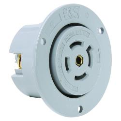 Pass and Seymour L2120FO 20a Turnlok Flanged Outlet 5-Wire 120v/208v L2120-FO