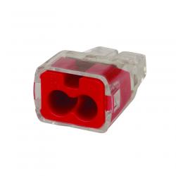 Ideal 32 In-Sure Push-in Wire Connector 2-Port Red 100/Box 30-1032