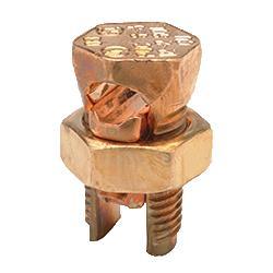 Penn Union S1/0 Copper Split Bolt Connector for Two Copper Conductors - 4 Sol. to 1/0 Str. (Equal Main & Tap)
