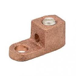Penn Union PNL4 Bronze Terminal Lug for One Copper Conductor - One Hole Tongue 14 Sol. to 4 Str.