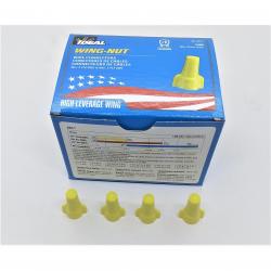 Ideal 451 Wing-Nut Wire Nut Connector Yellow 100/Boxl 30-451 