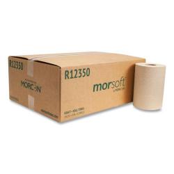 Morsoft Universal Roll Towels 8in x 350ft Natural Brown 12 Rolls/Carton 12350