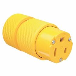 Pass and Seymour 50a Gator Grip Connector 2-Pole 3-Wire Grounding 250v D0653