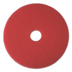 Boardwalk 20in Red Buffing Floor Pads - 5/Carton (Replaces 3M 5100)