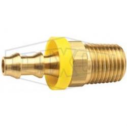 Dixon 3/8in Hose ID x 1/4in Male NPTF Push-on HB Brass 2720604C