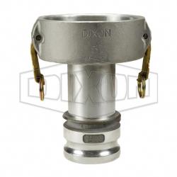 Dixon 6in Reducer Female Cam and Groove x 4in Male Cam and Groove Adapter Aluminum 6040-DA-AL