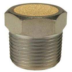 Dixon Nickel Plated Steel Breather Vent 1/4in NPT (5/8in Length) ASP-2BV