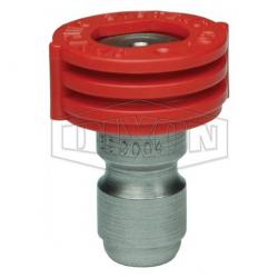 Dixon Red Quick Connect Spray Nozzle 0 Spray Angle, 1/4in Plug Inlet, #4 MSP400