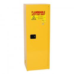 Eagle 1923X 24 Gallon Manual Close Space Saver Flammable Liquid Yellow Safety Cabinet