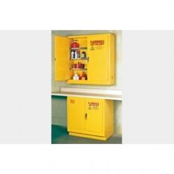 Eagle 1975 24 Gallon Self Close Wall Mount Flammable Liquid Yellow Safety Cabinet 