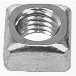 3/4in-10 x 1-1/8in Grade 2 Square Hex Nut Zinc Plated 250/Box