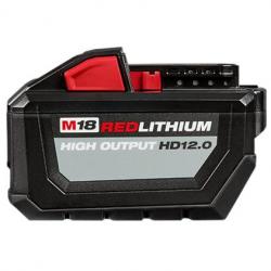Milwaukee M18 Red Lithium High Output Heavy Duty 12.0ah Battery 48-11-1812