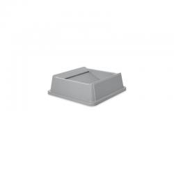 Rubbermaid 2664 Square Top Untouchable Gray Can