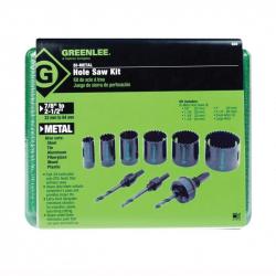 Greenlee 9 Piece Hole Saw Set 7/8in-2-1/2in 830