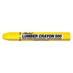 Markal #500 Yellow Lumber Crayon 1/2in Diameter x 4-5/8in 12/Box 434-80321  N/A