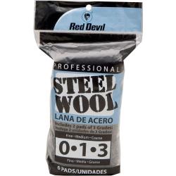 Red Devil Multi-Grade Steel Wool 6/Pack 3332