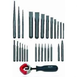 J.H. Williams 27 Piece Punch and Chisel Set JHWPC-27